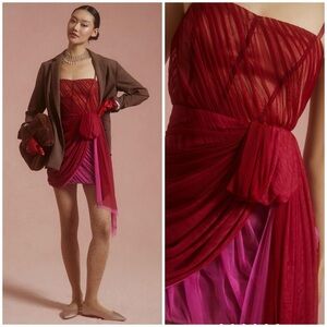 NWT By Anthropologie Structured Tulle Dress
